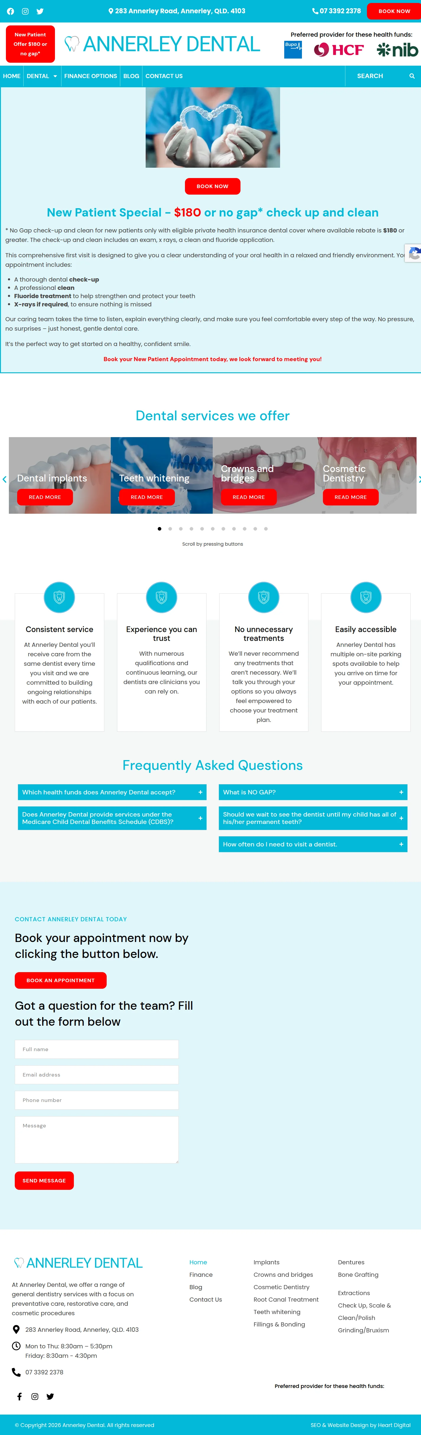 Annerley Dental — current website