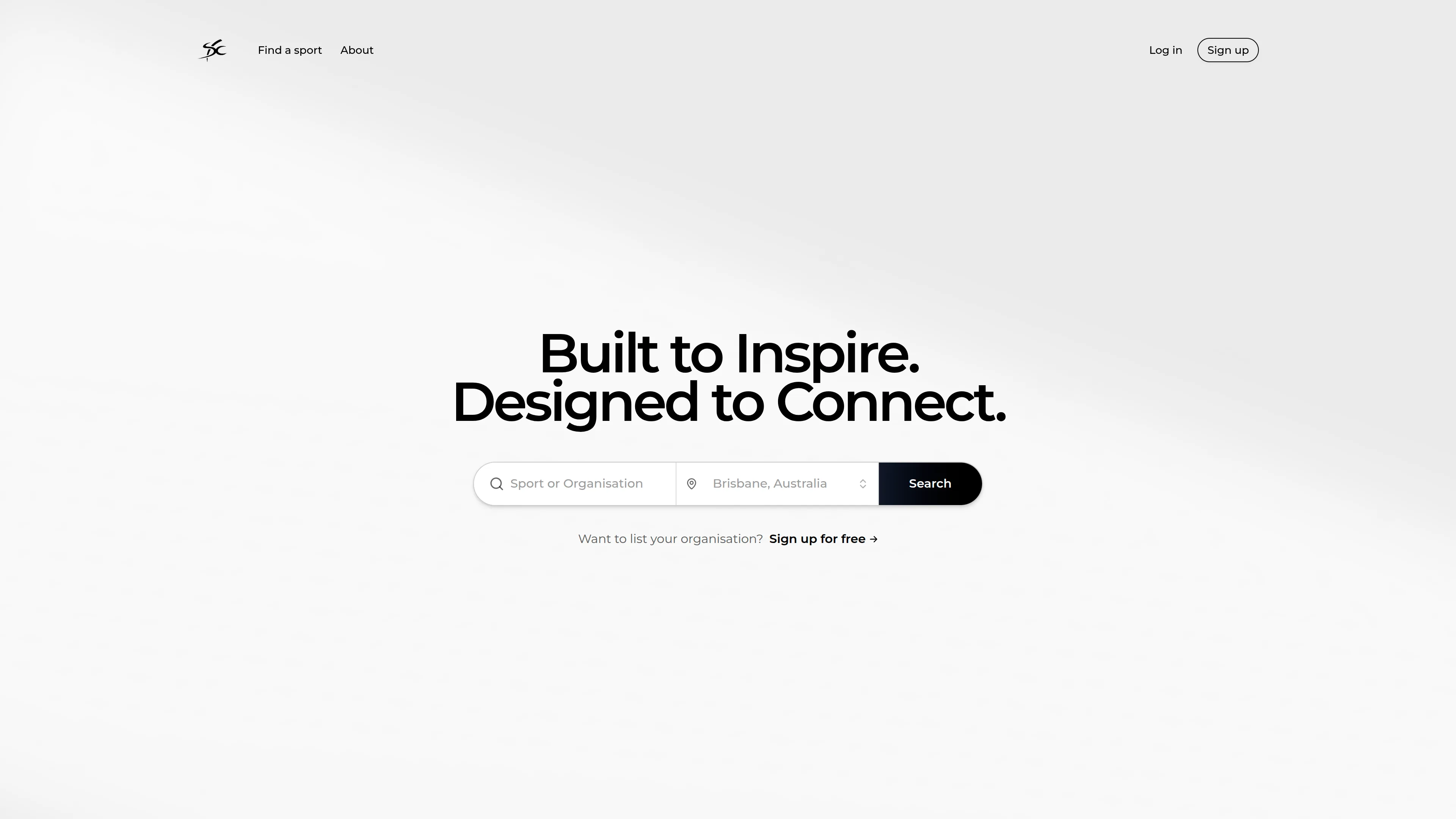 Sports Connect — web design project by Struo Labs