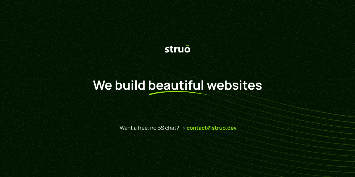 We're Struo 👋 Cover Image